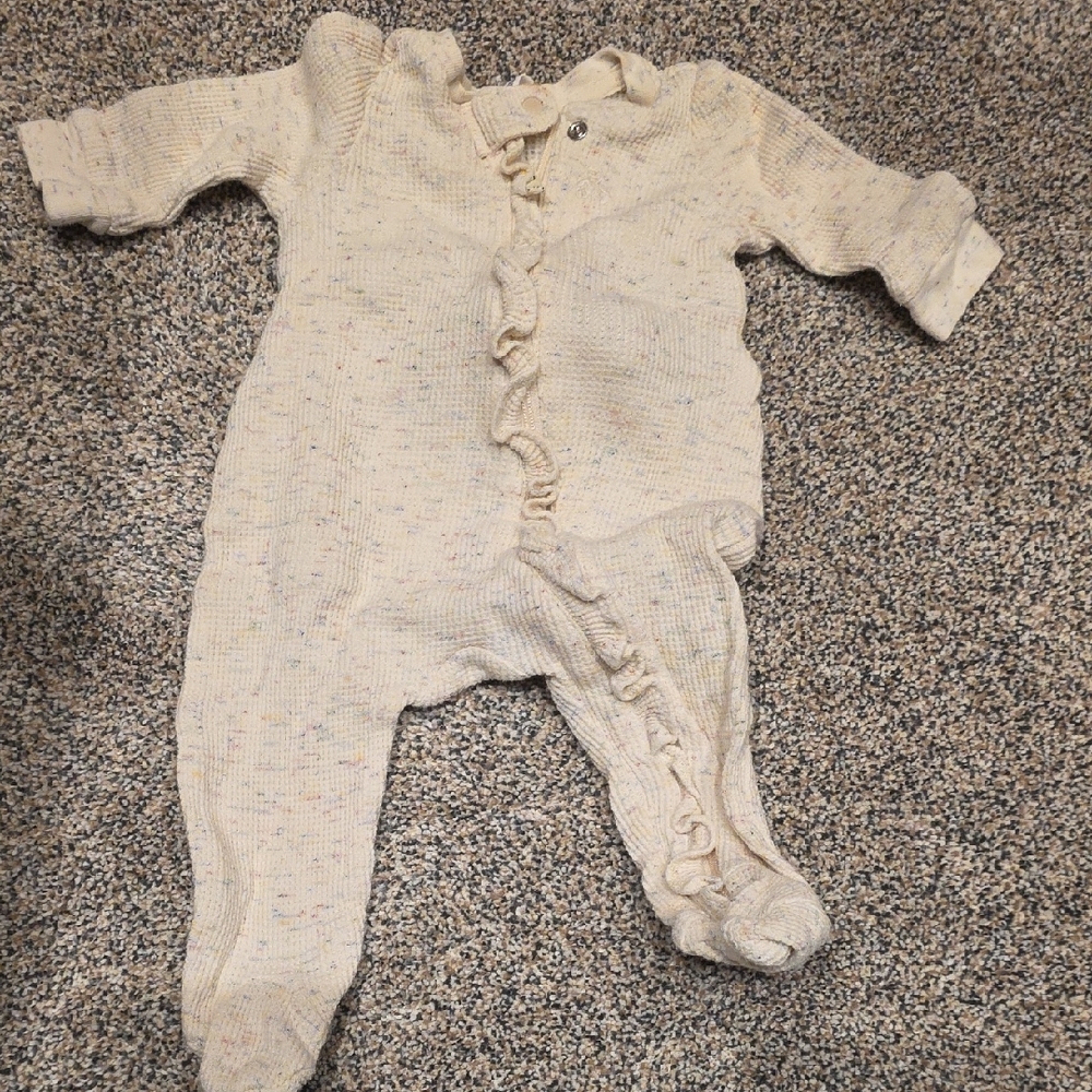 GAP Cream Speckled Kids Footie